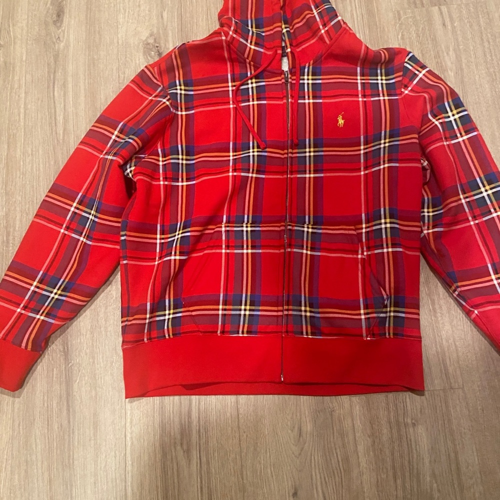 Polo by Ralph Lauren Kids Red Plaid Hoodie